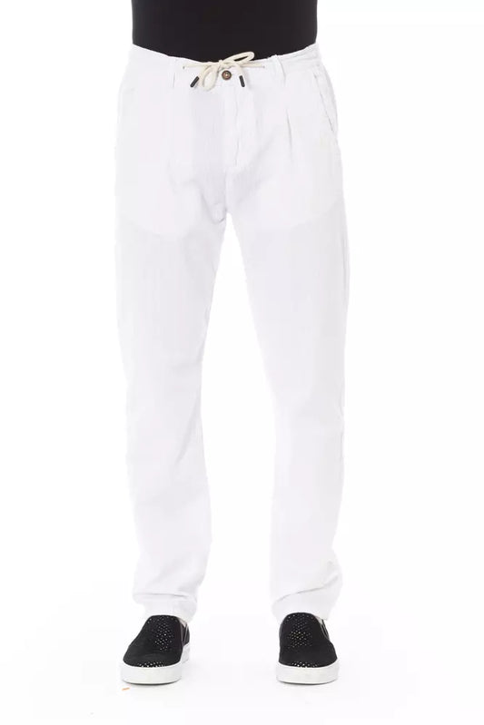 Baldinini Trend Jeans e Pant in cotone bianco