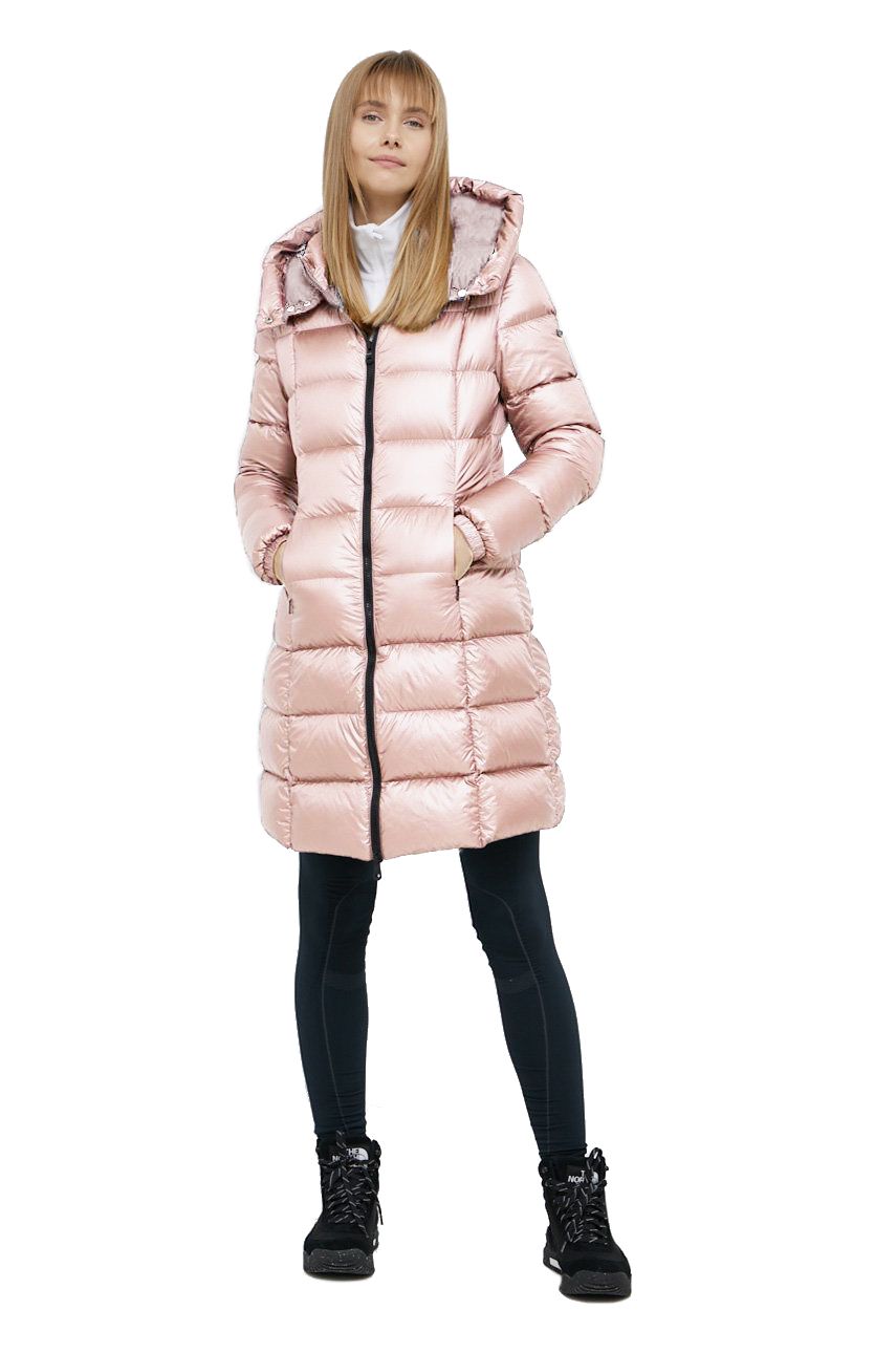 Giacche da nylon rosa per refrigowear e cappotto