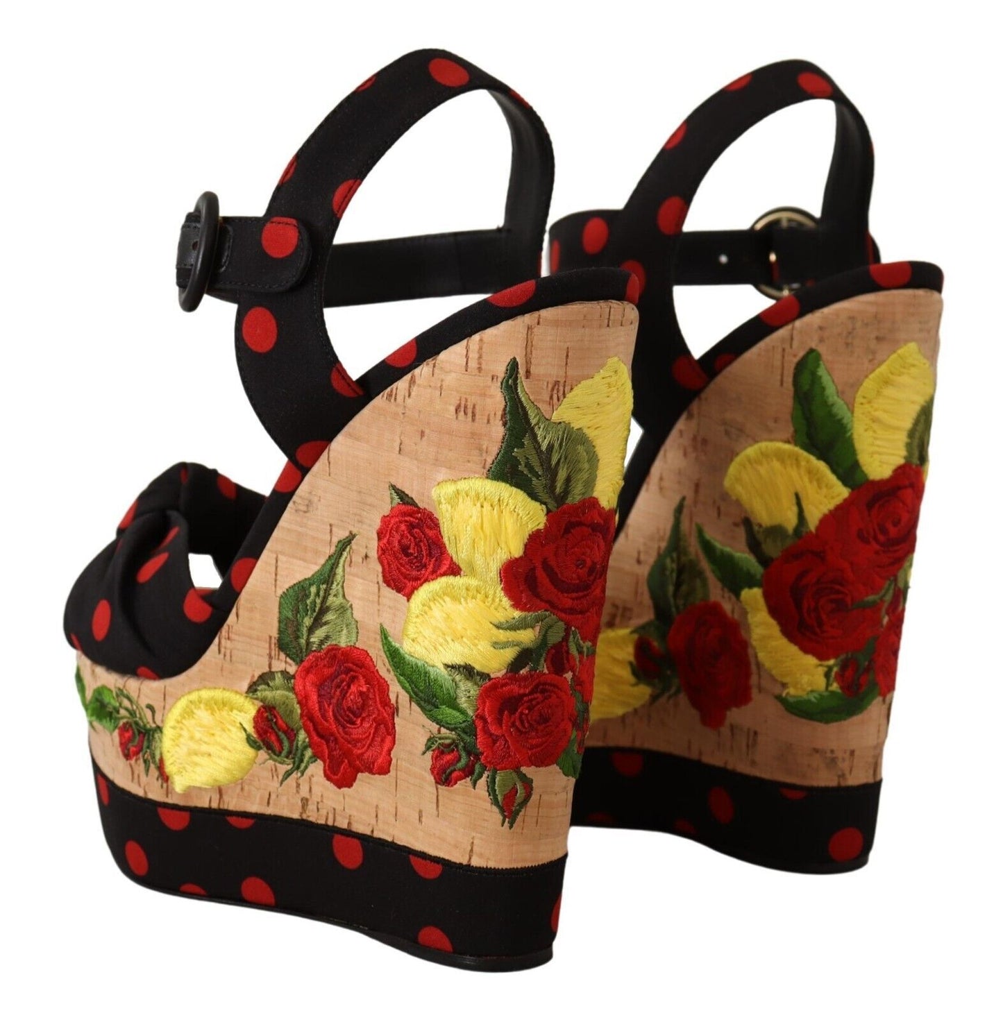 Dolce & Gabbana Piattaforma multicolore zeppe sandali Scarpe per allegate