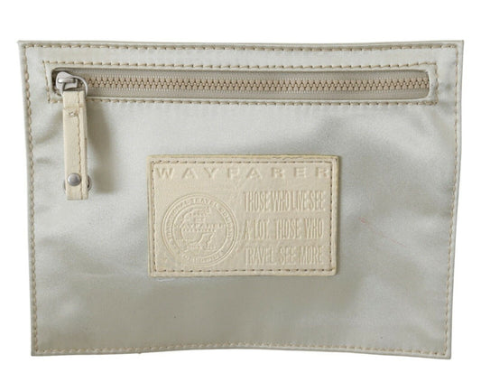 Wayfarer White Reißverschluss -Münzhalter Brieftasche