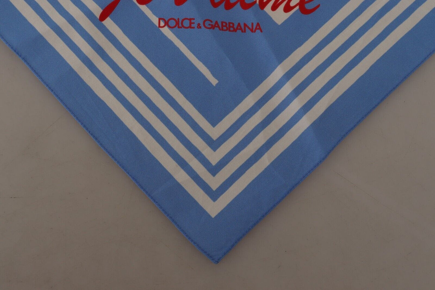 Dolce & Gabbana bleu blanc rayé St. tropez mouchoir