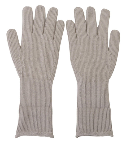 Dolce & Gabbana Grey chiaro Cashmere Mani guanti da uomo Mons
