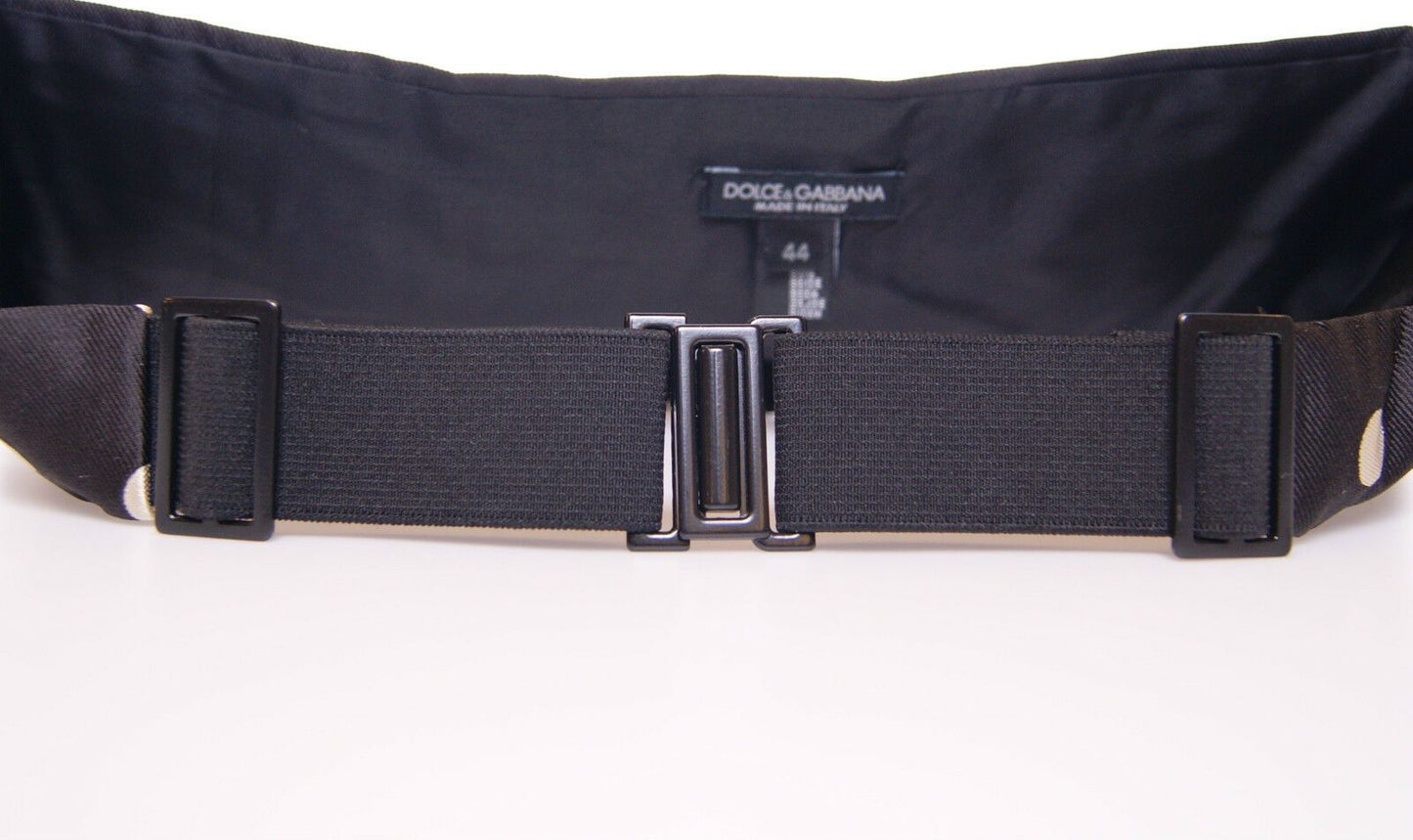 Dolce & Gabbana Black Tâne Smoking Tuxedo Cummerbund Belt
