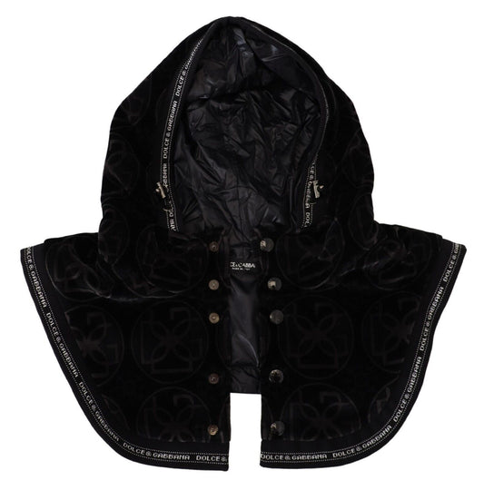 Dolce & Gabbana Black Logo Whole Head Enveloppe de coton à une taille