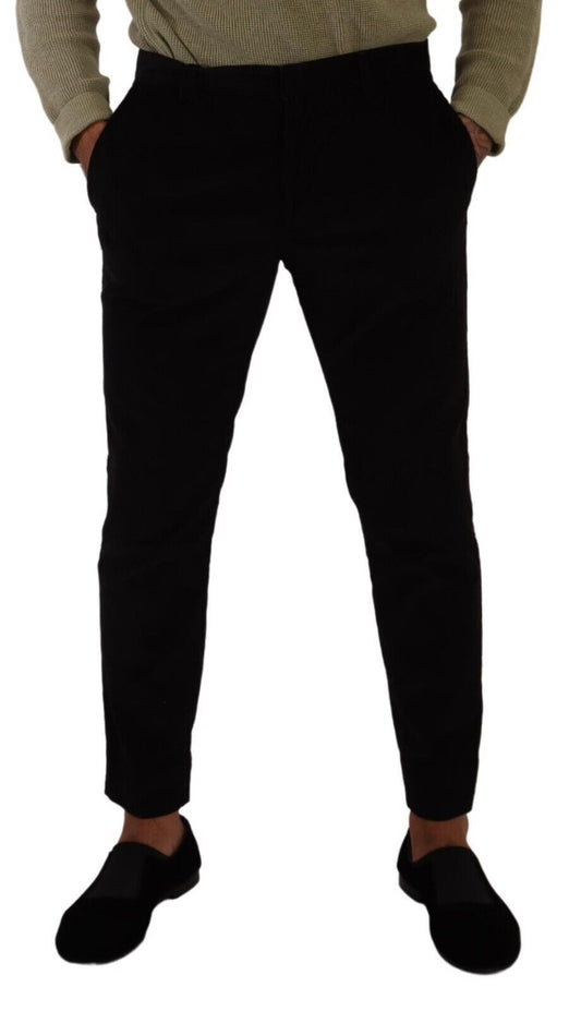 Pantalon skinny coton noire de Dolce & Gabbana