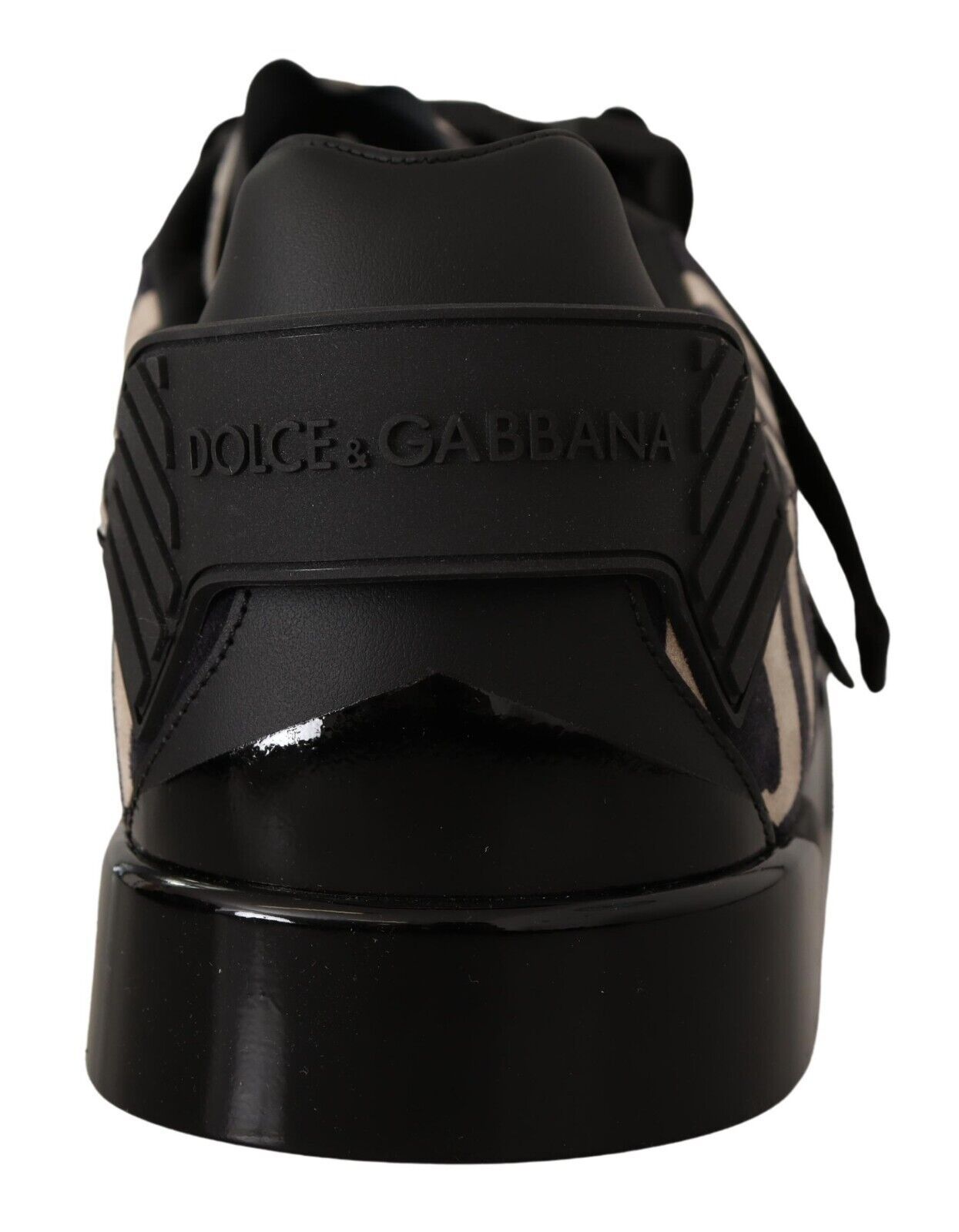 Dolce & Gabbana Schwarzweiß Zebra Wildleder Gummi -Turnschuhe Schuhe