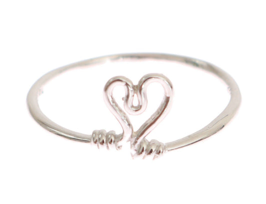Nilaya Silver Authentic Womens Love Heart Ring