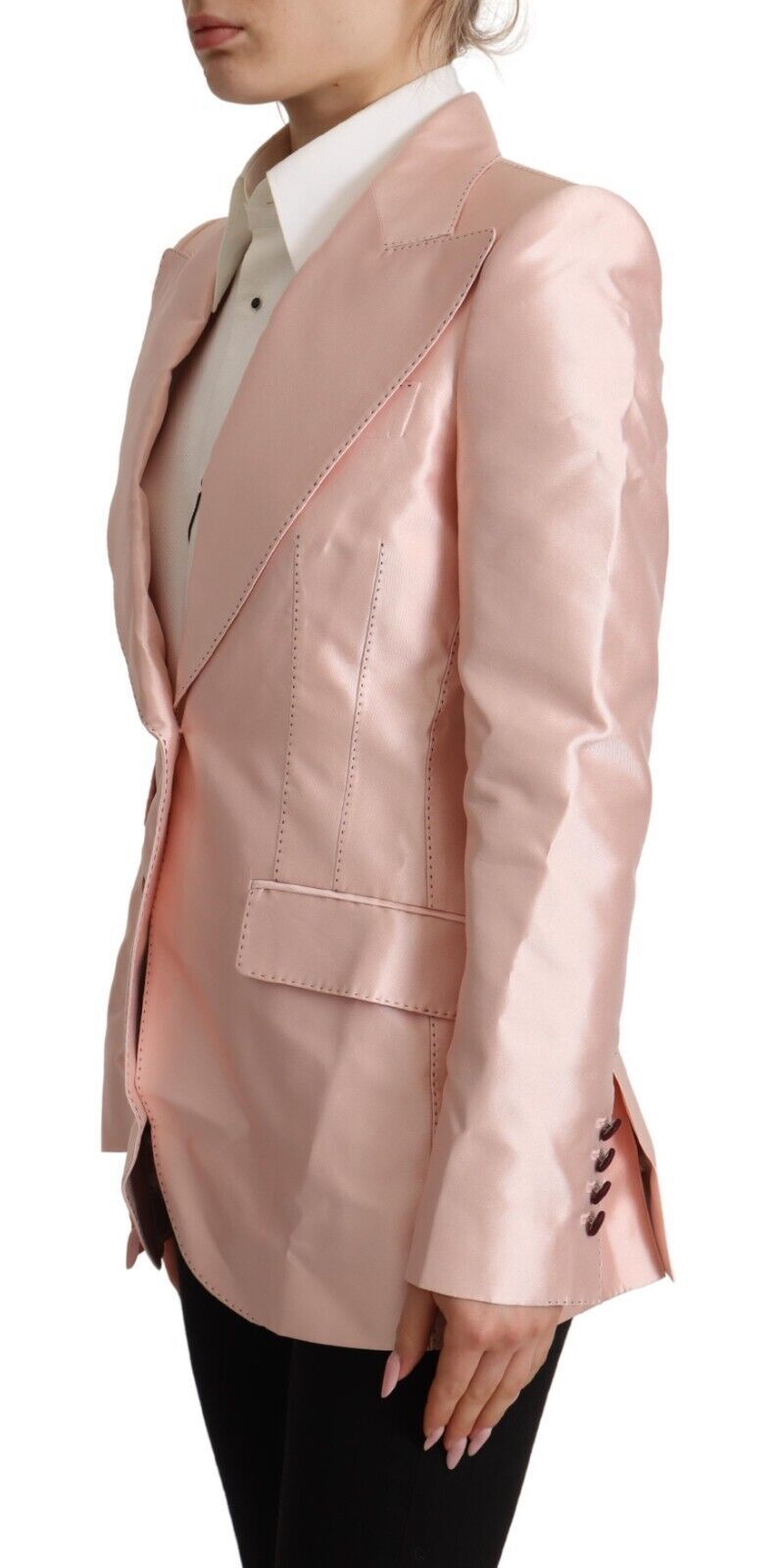 Giacca per blazer maniche lunghe Dolce & Gabbana Pink Long Blazer