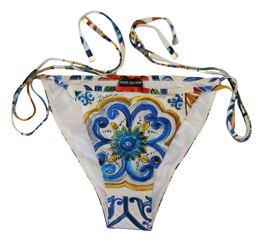 Dolce & Gabbana Multicolor Seconte Tie de maillot de bain Bothini Bikini
