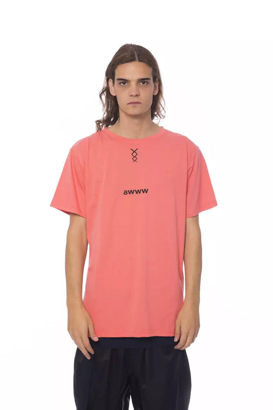 T-shirt in cotone rosa Nicol Tonetto