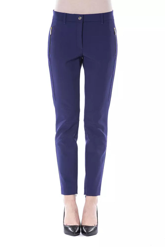 BYBLOS Blue Polyester Jeans & Pant