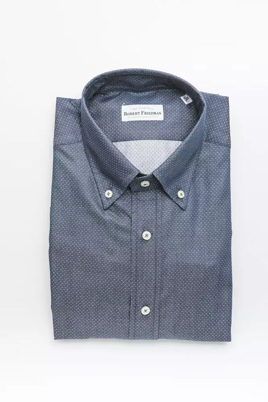 Camicia di cotone blu di Robert Friedman