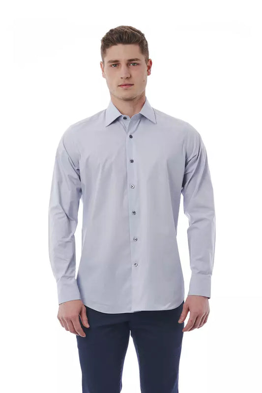 Bagutta Grey Cotton Shirt