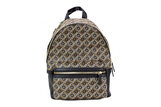 Marc Jacobs Signet Medium Black Logo Black Stampato Spalla Backpack Bookbag